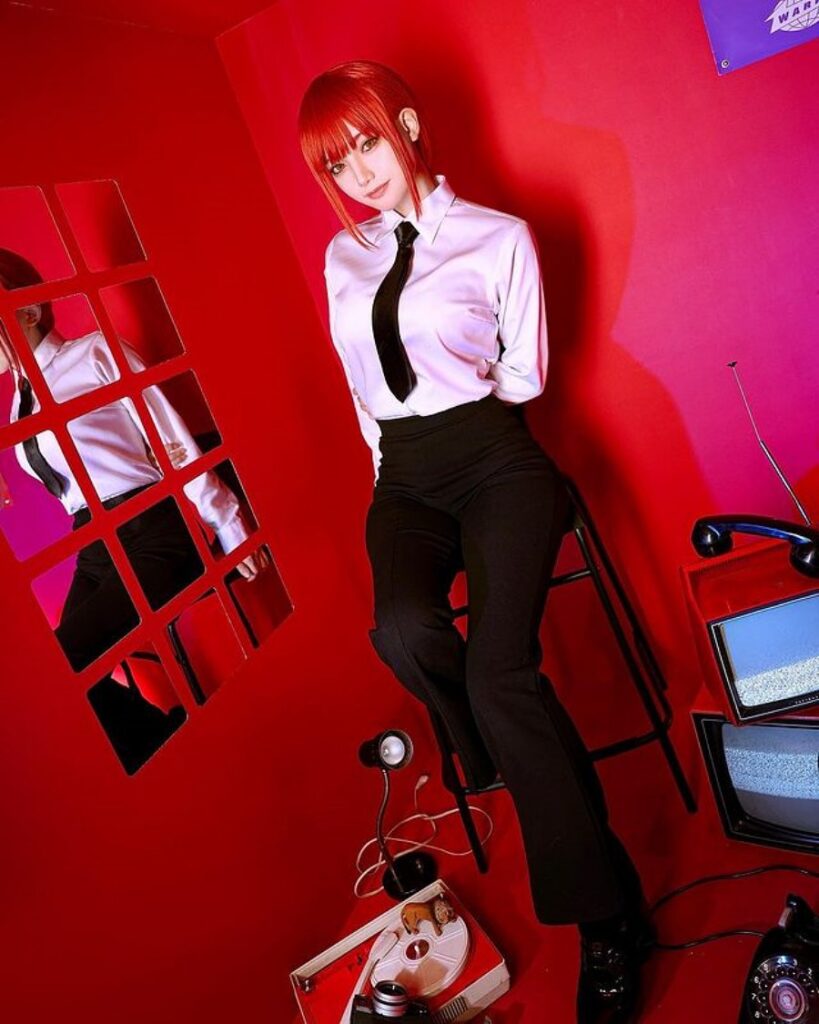 ไอดอลและนักร้องเพลงอนิเมะชาวญี่ปุ่นแปลงโฉมเป็น Makima จาก Chainsaw Man 4 ไอดอลและนักร้องเพลงอนิเมะชาวญี่ปุ่นแปลงโฉมเป็น Makima จาก Chainsaw Man