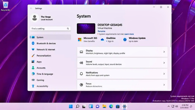 Microsoft อาจเพิ่มข้อความแจ้งเตือนบน Windows 11