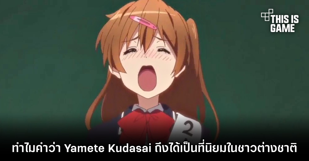 ชาวญี่ปุ่นงงหนัก! ทำไมคำว่า 'Yamete Kudasai' ถึงได้เป็นที่นิยมในชาวต่างชาติ 1 ชาวญี่ปุ่นงงหนัก! ทำไมคำว่า 'Yamete Kudasai' ถึงได้เป็นที่นิยมในชาวต่างชาติ