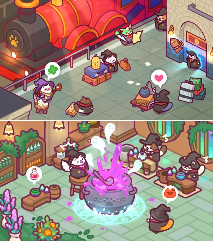 Cat Magic School : Cute Tycoon เปิดให้ลงทะเบียนล่วงหน้าบนสโตร์ไทยแล้ว 5 Cat Magic School
