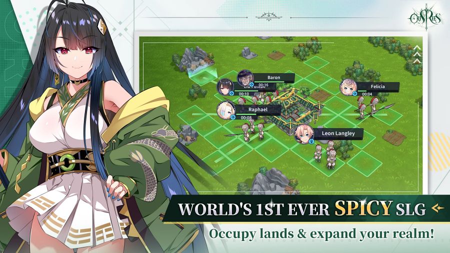 Orisries เกมมือถือวางแผนเดินตามช่องสำหรับผู้ใหญ่ที่ให้คุณได้สร้างกองทัพสาวสวย 5 Orisries Launches