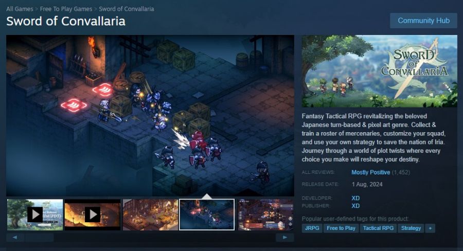 Sword of Convallaria กลายเป็นเกมที่ได้รับคำชมล้นหลามบน Steam 2 Sword of Convallaria got Mostly Positive Review