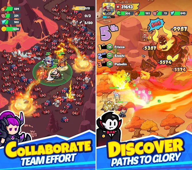 Hero Rush: Adventure เปิดให้เล่นบนสโตร์ต่างประเทศแล้ว 6 Hero Rush