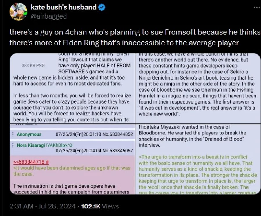 แฟนเกม Elden Ring ขู่ฟ้อง FromSoftware 2 Elden Ring Player To Sue FromSoftware