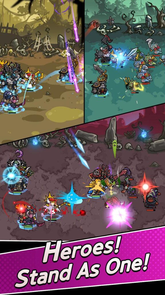 Kingdom Raiders รวมทีมฮีโร่ออกผจญภัยแบบ Idle 5 Kingdom Raiders Launches