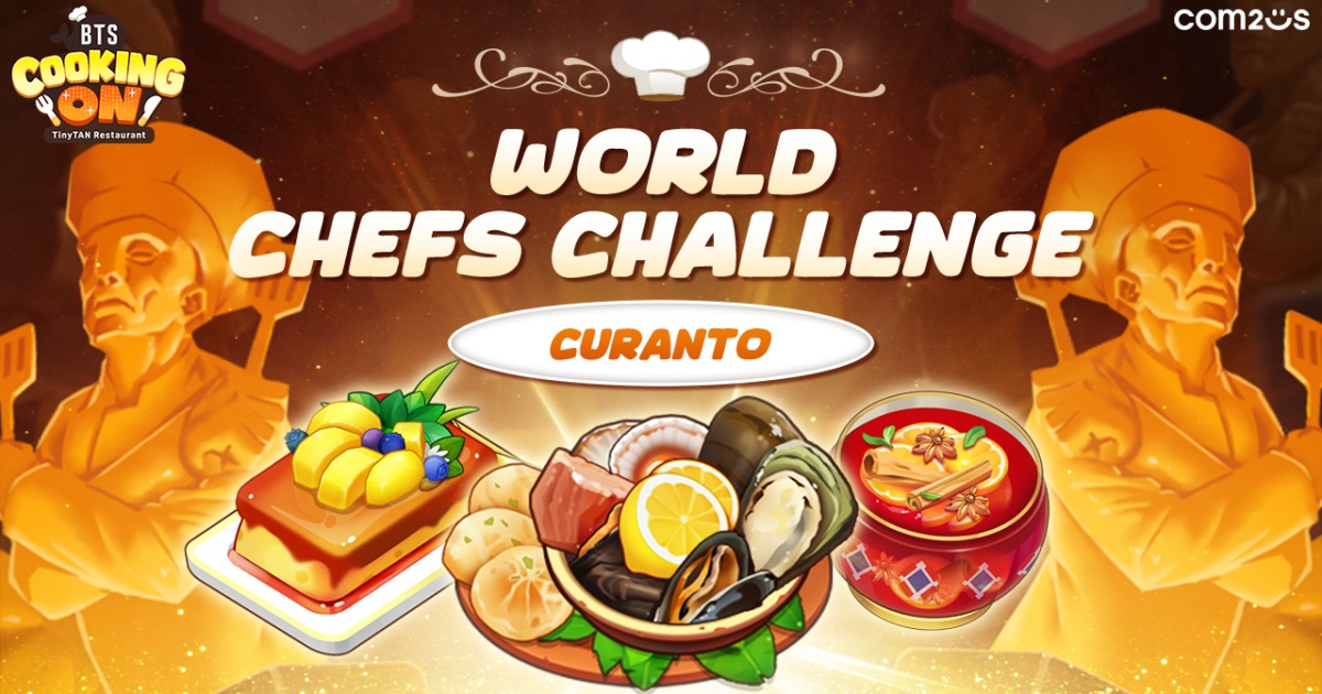 'BTS Cooking On: TinyTAN Restaurant' เกมใหม่จาก Com2uS อัปเดตเวทีชิงเชฟโลกใหม่ 'คุรันโต้' แล้ว! 1 'BTS Cooking On: TinyTAN Restaurant' เกมใหม่จาก Com2uS อัปเดตเวทีชิงเชฟโลกใหม่ 'คุรันโต้' แล้ว!