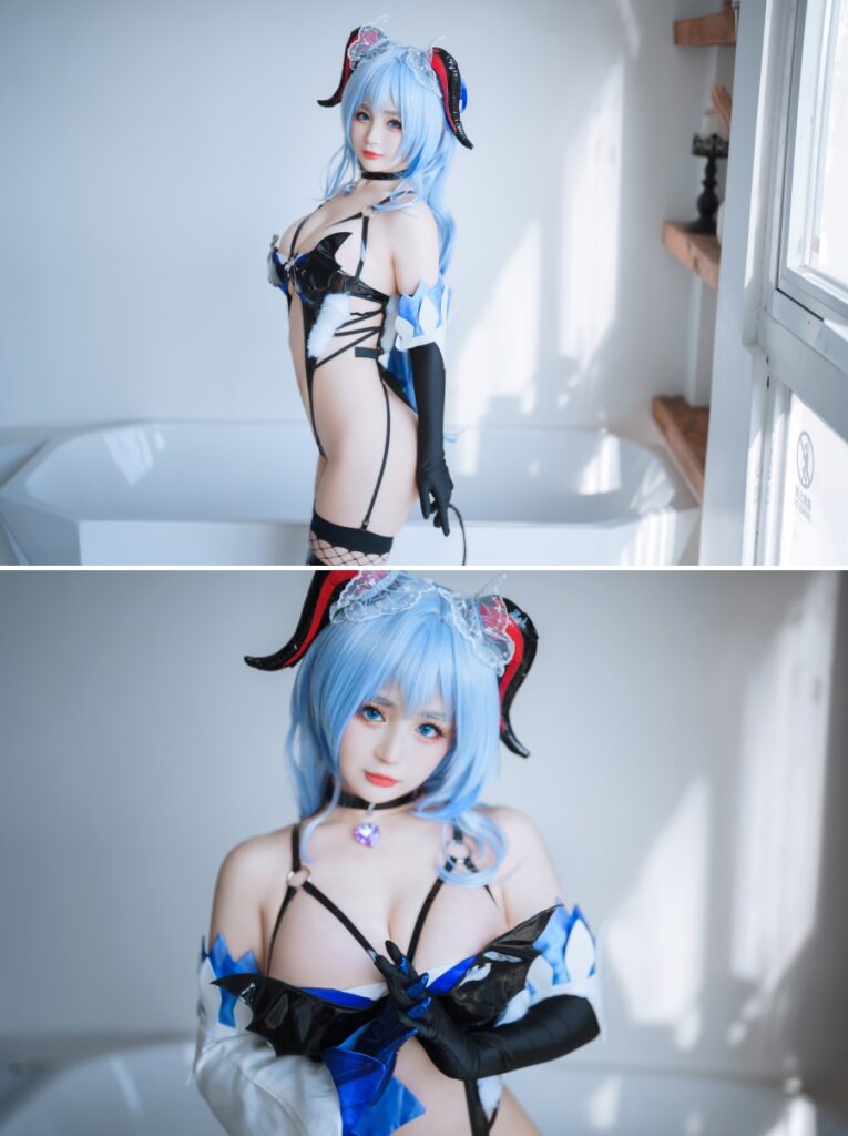คอสเพลย์ Ganyu เวอร์ชั่น Succubus สุดแจ่ม 3 คอสเพลย์ Ganyu เวอร์ชั่น Succubus สุดแจ่ม