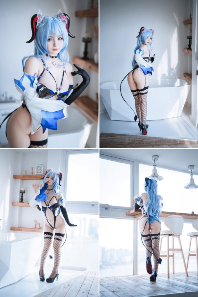 คอสเพลย์ Ganyu เวอร์ชั่น Succubus สุดแจ่ม 2 คอสเพลย์ Ganyu เวอร์ชั่น Succubus สุดแจ่ม