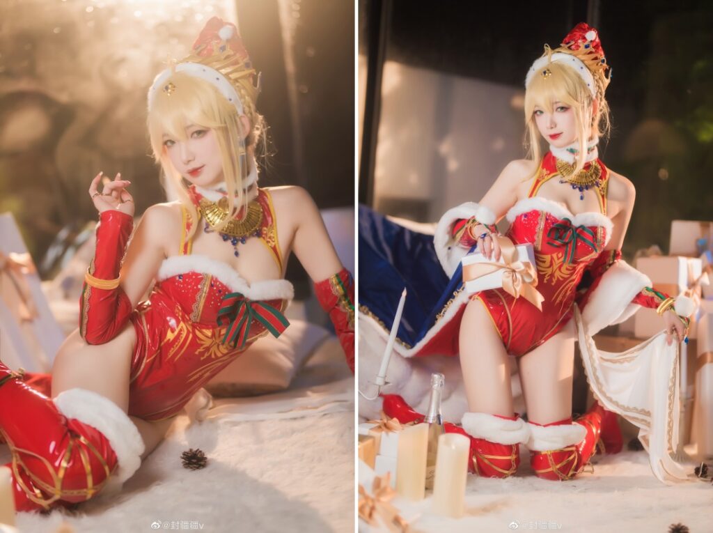 คอสเพลย์ Artoria จาก FGO เวอร์ชั่นชุดแซนตี้สุดเซ็กซี่ 3 คอสเพลย์ Artoria จาก FGO เวอร์ชั่นชุดแซนตี้สุดเซ็กซี่