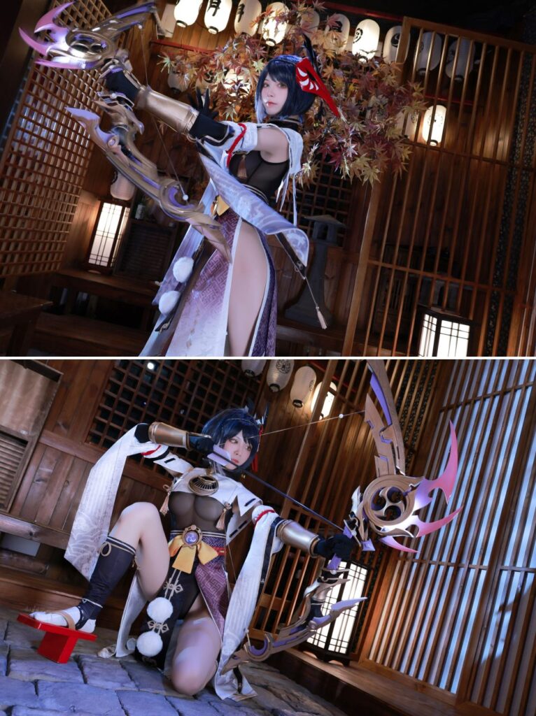 Aqua แปลงโฉมเป็น Sara จาก Genshin Impact ที่ทั้งเท่ทั้งแซ่บ