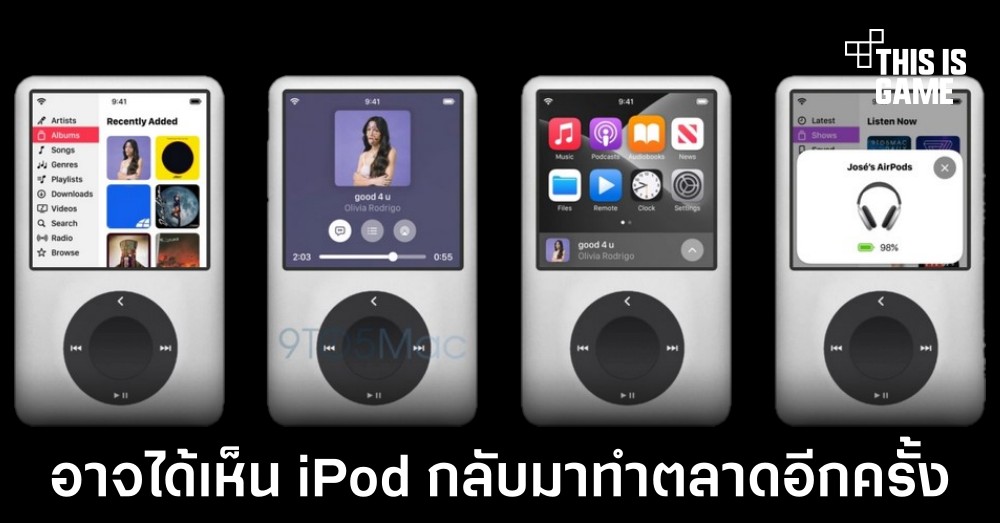 Apple อาจนำ iPod กลับมาอีกครั้งคาดเปิดตัวในงาน WWDC 2022 1 Apple อาจนำ iPod กลับมาอีกครั้งคาดเปิดตัวในงาน WWDC 2022