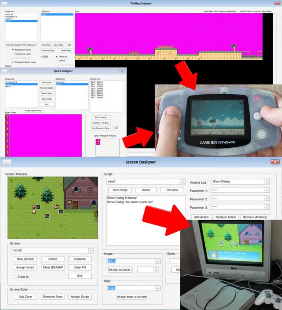 Retro Game Designer โปรแกรมสร้างเกมเรโทรสำหรับเครื่องเล่นย้อนยุค 2 Retro Game Designer