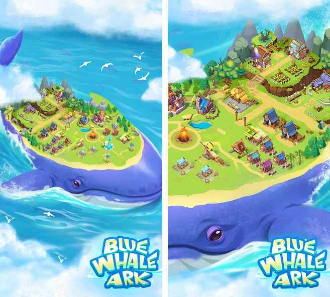 Blue Whale Ark เกมมือถือ idle survival เอาชีวิตรอดบนหลังวาฬ ! 3 Blue Whale Ark