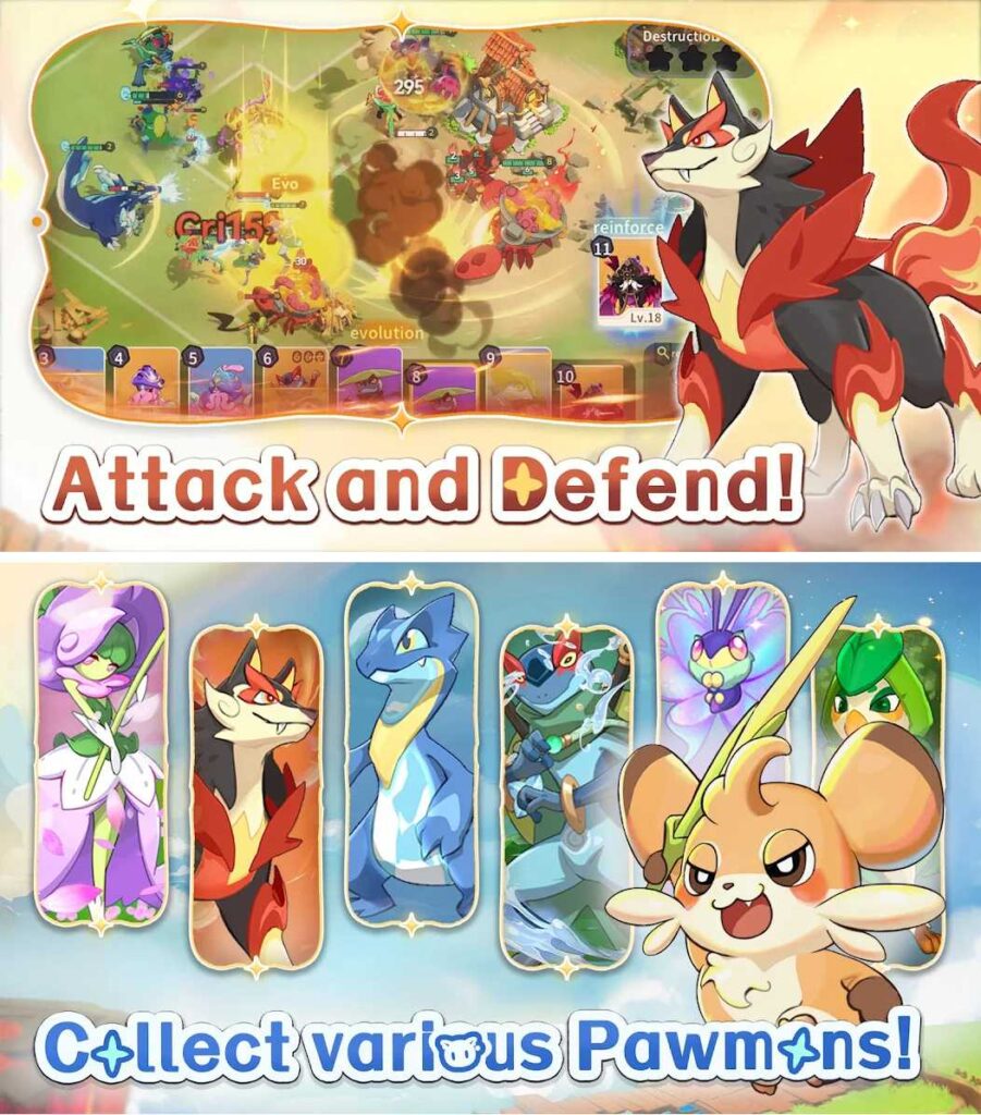 Pawmon War เกมมือถือเทรนเนอร์สัตว์สุดคิ้วท์ สู้มันส์ วิวัฒนาการเจ๋งเริ่ด โดนใจสายป้องกันบ้าน 4 Pawmon War