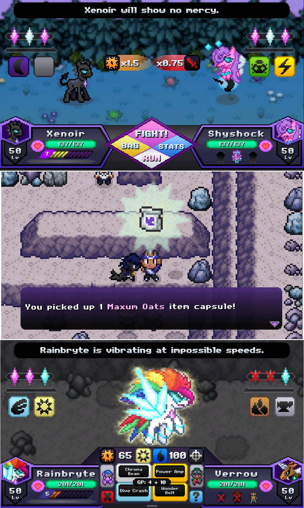 Battle Gem Ponies เกมมือถือ RPG รวมดาวโพนี่สุดคิวท์ 3 Battle Gem Ponies
