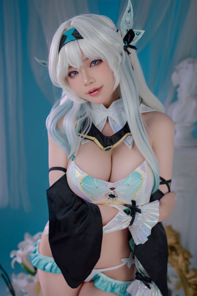 คอสเพลย์ Firefly จาก Honkai: Star Rail ในชุดบิกินี่สุดร้อนแรง 7 Firefly Honkai: Star Rail Cosplay by ZinieQ