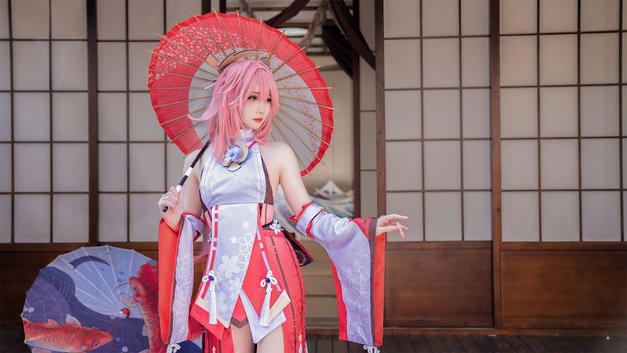 คอสเพลย์ Yae Miko จาก Genshin Impact ฝีมือ 焖焖碳- 3 Yae Miko Genshin Impact Cosplay by mmmenmentan