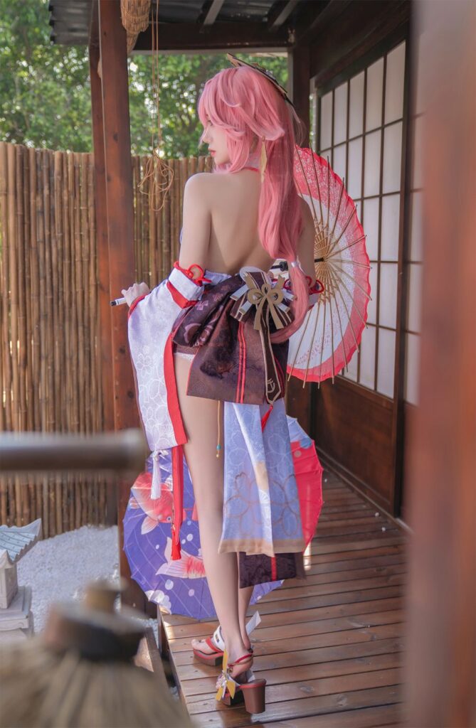 คอสเพลย์ Yae Miko จาก Genshin Impact ฝีมือ 焖焖碳- 5 Yae Miko Genshin Impact Cosplay by mmmenmentan