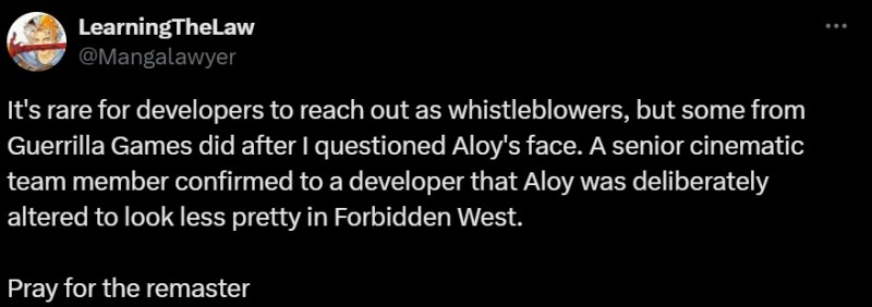 Aloy ใน Horizon Forbidden West ถูกตั้งใจออกแบบให้ 'ไม่สวย' 2 Game Devs Intentionally Made Aloy Unpretty in Horizon Forbidden West