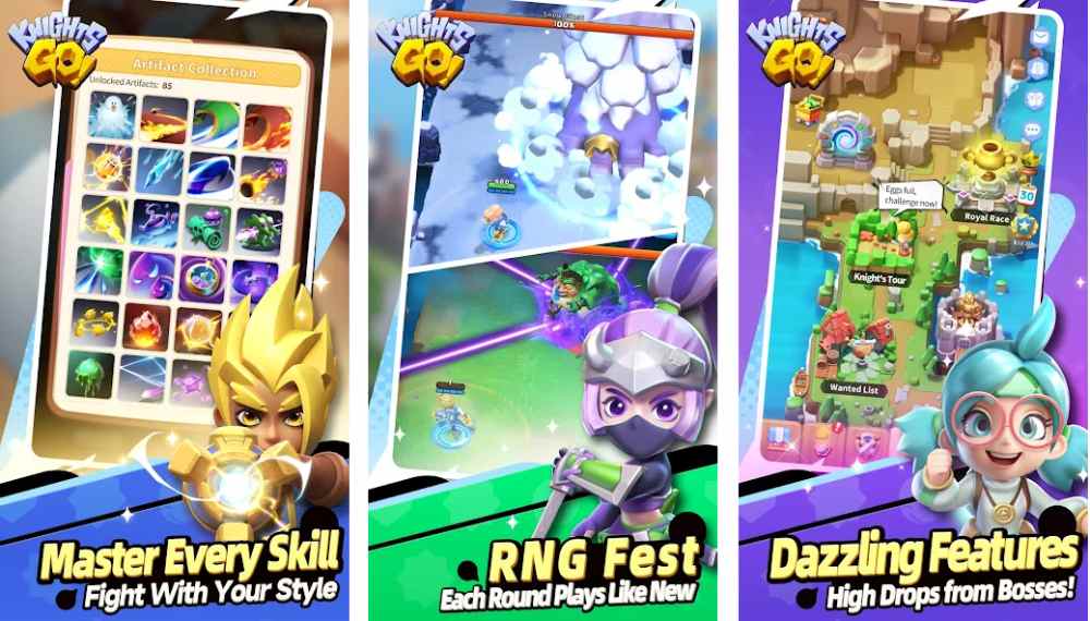Knights Go! เปิดให้ลงทะเบียนล่วงหน้าบนสโตร์ไทยแล้ว 2 Knights Go!