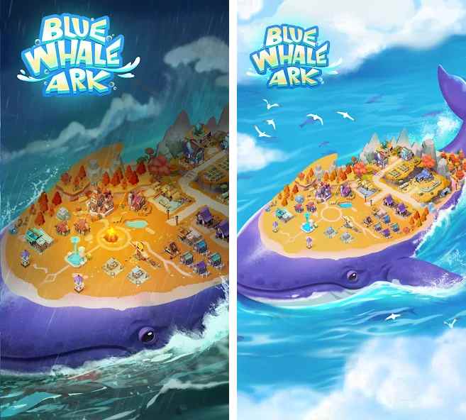 Blue Whale Ark เกมมือถือ idle survival เอาชีวิตรอดบนหลังวาฬ ! 4 Blue Whale Ark