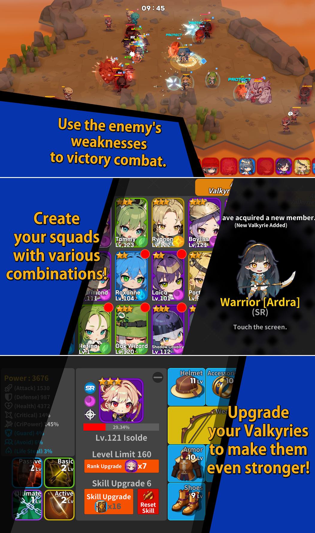 Valkyrie Scramble เปิดให้บริการบนสโตร์ไทยแล้ว 4 Valkyrie Scramble