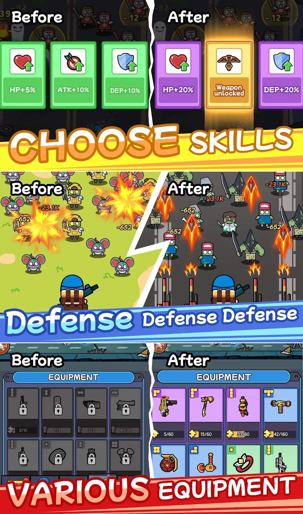 Bag Merge : Zombie Battle เปิดให้เล่นบนสโตร์ไทยแล้ว 3 Bag Merge