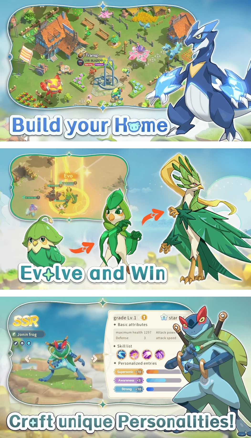 Pawmon War เกมมือถือเทรนเนอร์สัตว์สุดคิ้วท์ สู้มันส์ วิวัฒนาการเจ๋งเริ่ด โดนใจสายป้องกันบ้าน 3 Pawmon War