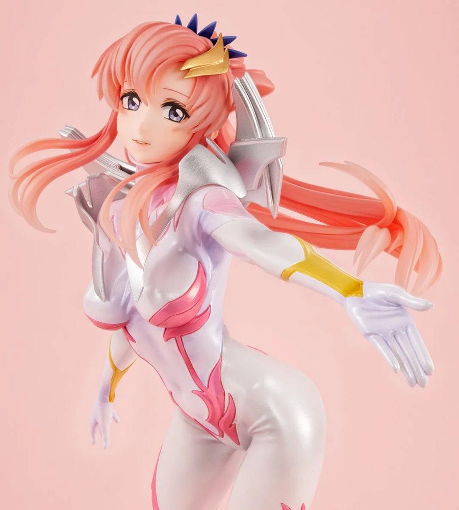 ฟิกเกอร์ Lacus จาก Mobile Suit Gundam Seed FREEDOM ในชุดนักบินรัดติ้ว 5 New Lacus Clyne Mobile Suit Gundam Seed FREEDOM Figure in Pilot Suit