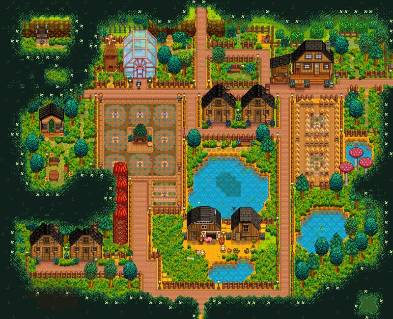 สื่อนอกจัดอันดับฟาร์มใน Stardew Valley 7 Stardew Valley Farms Ranked