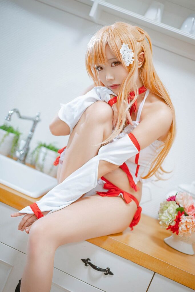 คอสเพลย์ Asuna จาก Sword Art Online ในชุดอยู่บ้านสุดเซ็กซี่ 3 Asuna Sword Art Online Cosplay by celia_aya