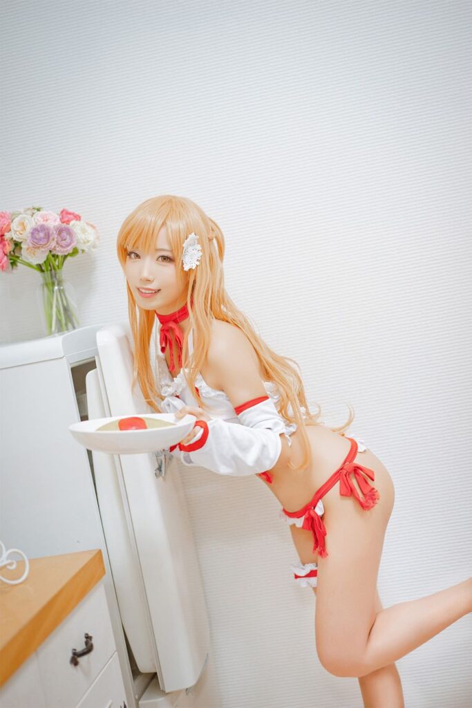 คอสเพลย์ Asuna จาก Sword Art Online ในชุดอยู่บ้านสุดเซ็กซี่ 4 Asuna Sword Art Online Cosplay by celia_aya
