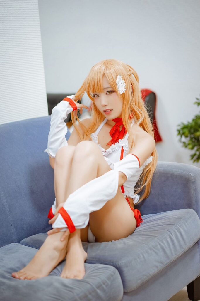คอสเพลย์ Asuna จาก Sword Art Online ในชุดอยู่บ้านสุดเซ็กซี่ 6 Asuna Sword Art Online Cosplay by celia_aya
