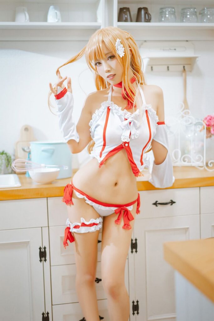คอสเพลย์ Asuna จาก Sword Art Online ในชุดอยู่บ้านสุดเซ็กซี่ 7 Asuna Sword Art Online Cosplay by celia_aya