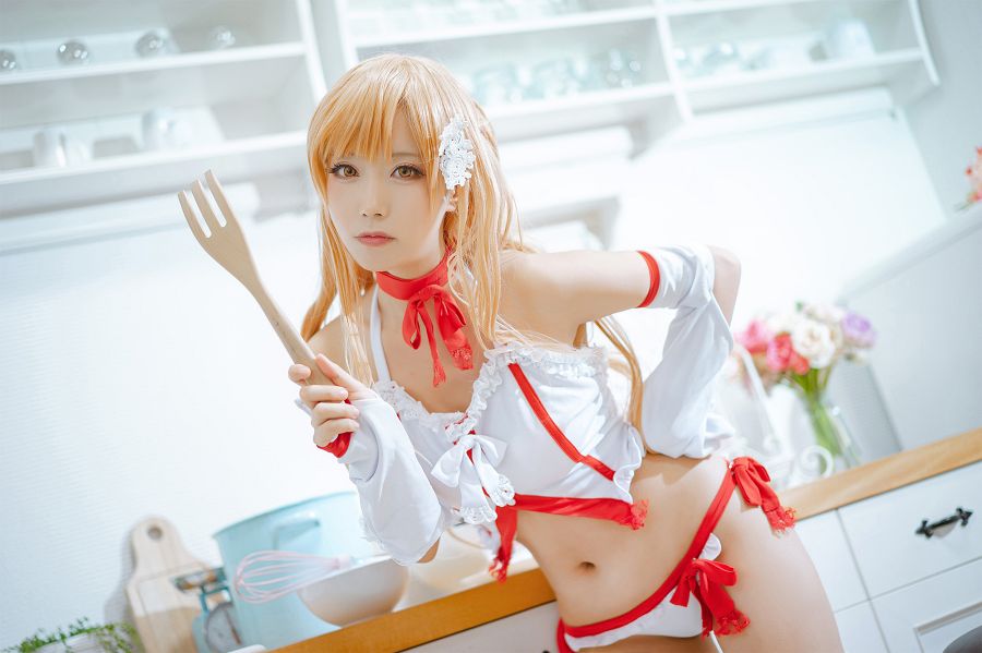 คอสเพลย์ Asuna จาก Sword Art Online ในชุดอยู่บ้านสุดเซ็กซี่ 8 Asuna Sword Art Online Cosplay by celia_aya