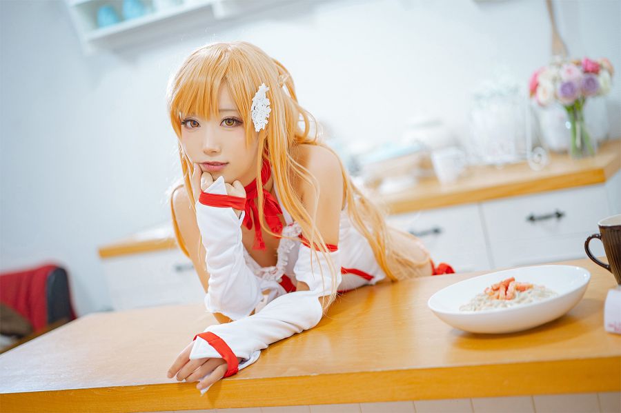 คอสเพลย์ Asuna จาก Sword Art Online ในชุดอยู่บ้านสุดเซ็กซี่ 9 Asuna Sword Art Online Cosplay by celia_aya