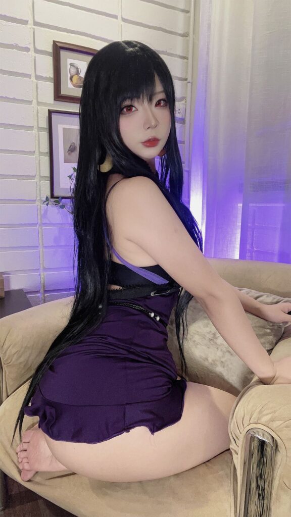 คอสเพลย์ Tifa จาก Final Fantasy VII ในชุดที่คุ้นตา แต่แซ่บเกินเบอร์! 4 Tifa Final Fantasy VII Cosplay by yuuhui