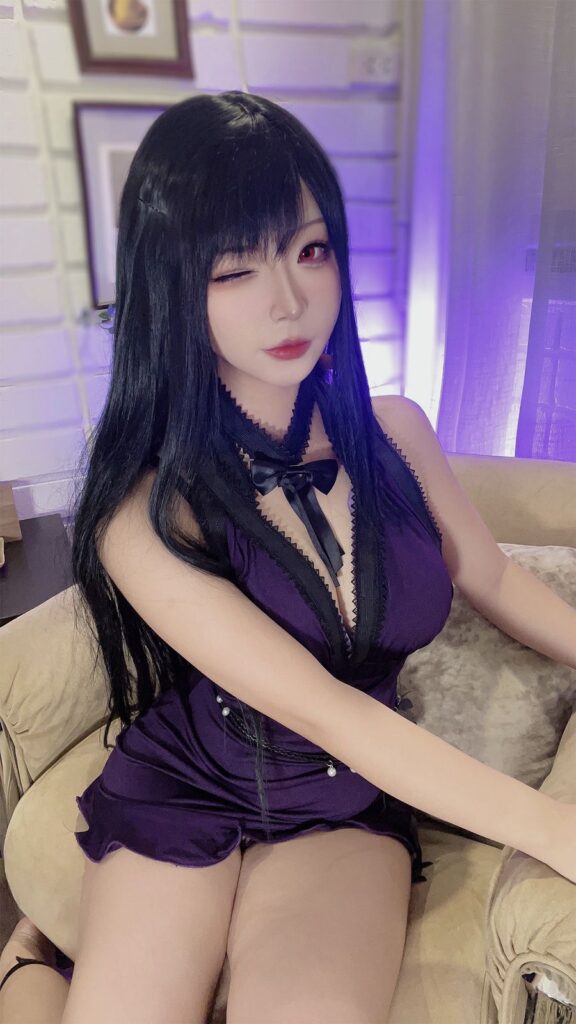 คอสเพลย์ Tifa จาก Final Fantasy VII ในชุดที่คุ้นตา แต่แซ่บเกินเบอร์! 2 Tifa Final Fantasy VII Cosplay by yuuhui