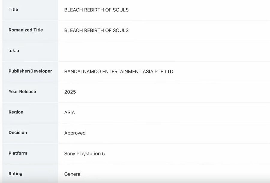 Bleach: Rebirth of Souls มีกำหนดวางจำหน่ายปีหน้า 2 Bleach: Rebirth of Souls Coming Next Year