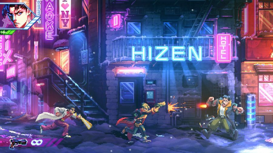 Neon Inferno เกม run-and-gun กราฟิกพิกเซล 2 มิติ 2 Neon Inferno Announced
