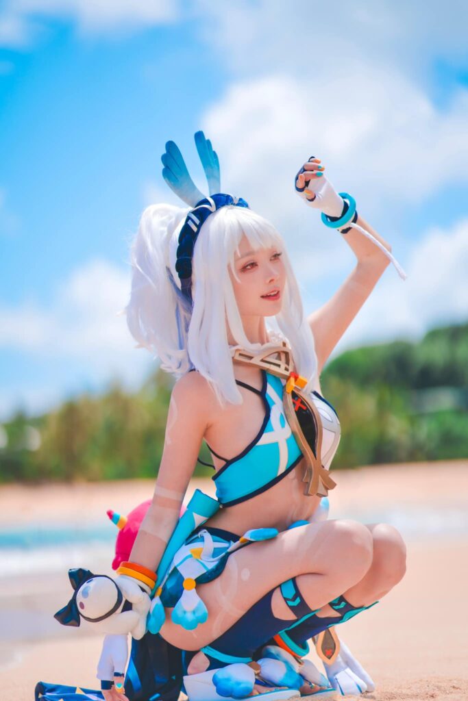 คอสเพลย์ Mualani จาก Genshin Impact โชว์ความสวยงามแบบสาวทะเล 3 Mualani Genshin Impact Cosplay by Arurinh Zekia