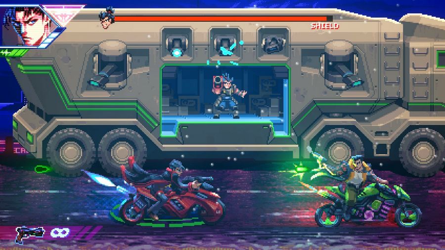 Neon Inferno เกม run-and-gun กราฟิกพิกเซล 2 มิติ 8 Neon Inferno Announced
