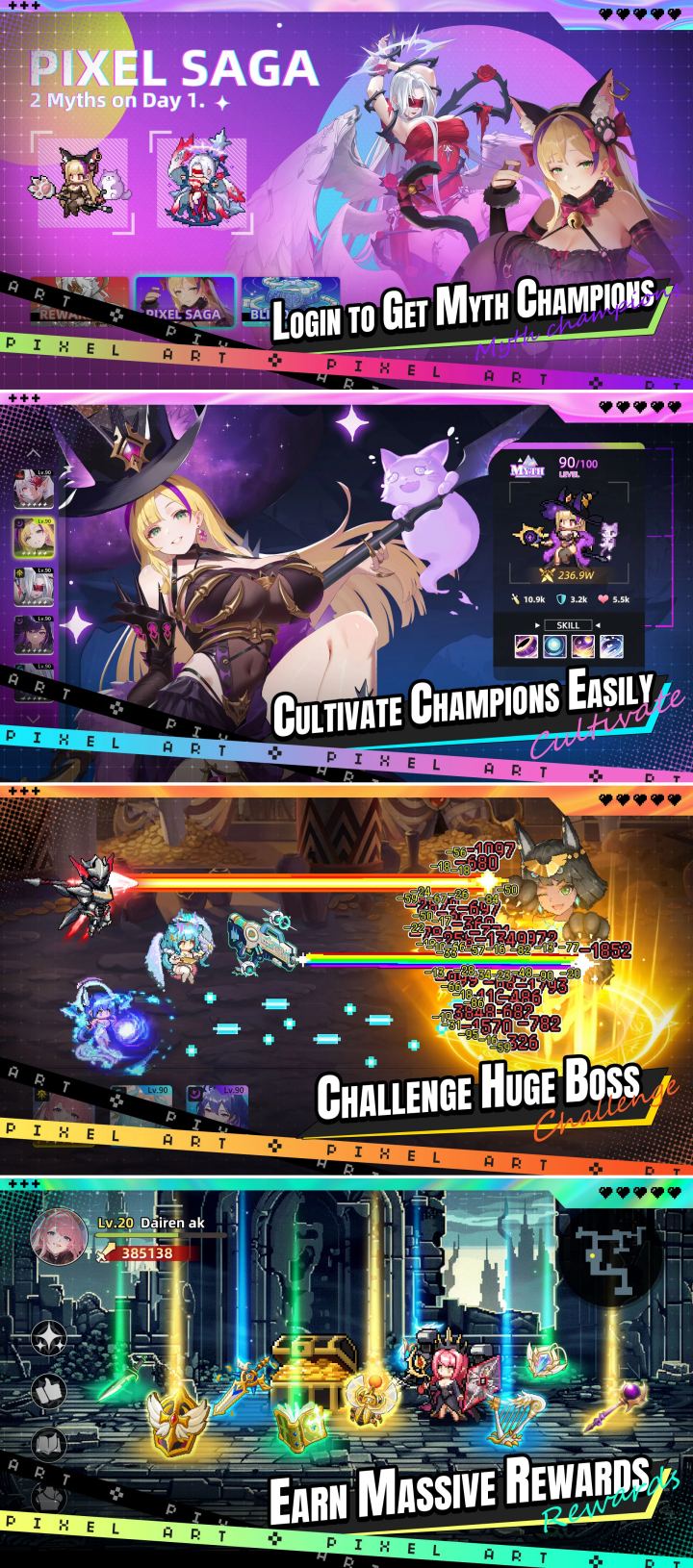 Pixel Saga: Squad RPG เปิดให้บริการครบทั้ง iOS/Android บนสโตร์ไทยแล้ว