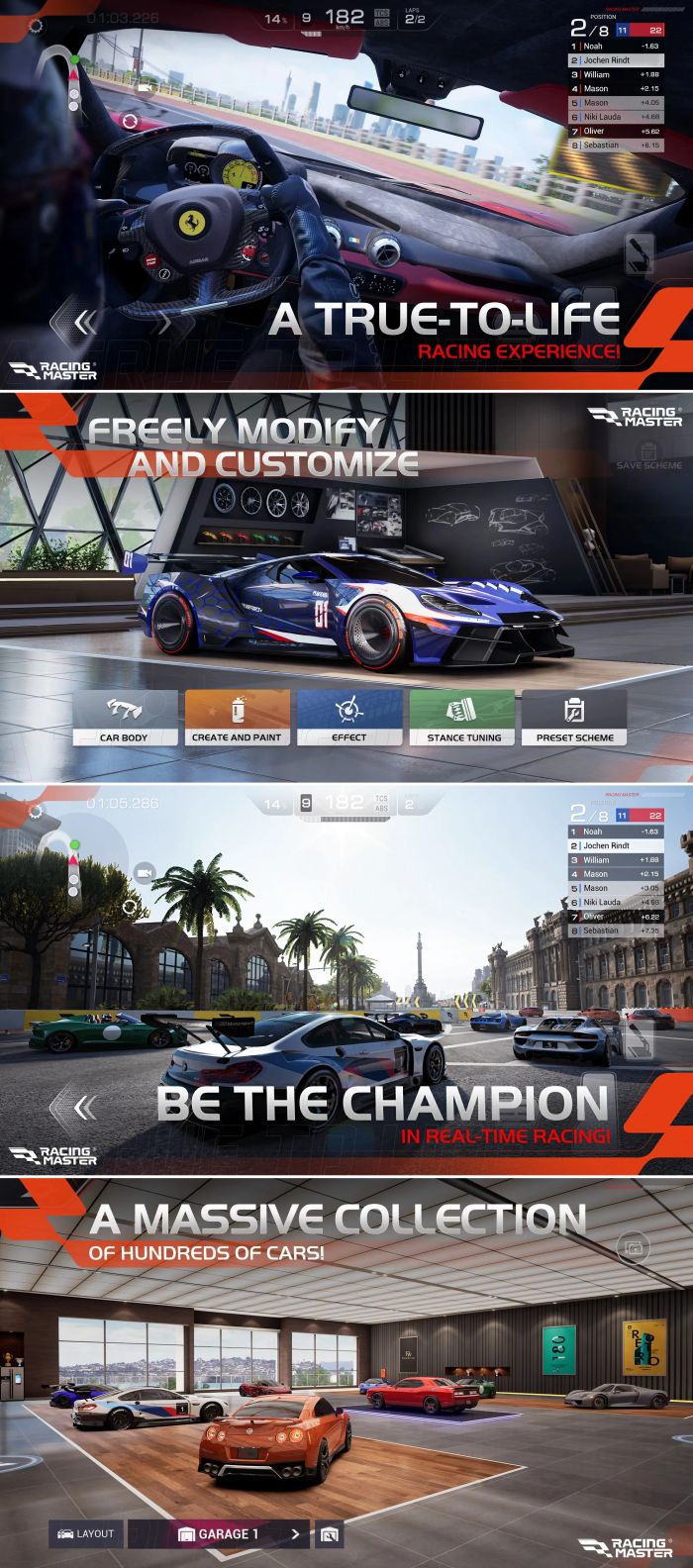 Racing Master เปิดลงทะเบียนล่วงหน้าในโซน SEA รวมถึงไทยแล้ว พร้อมออกซิ่งปลายเดือน มี.ค. 5 Racing Master Screenshot
