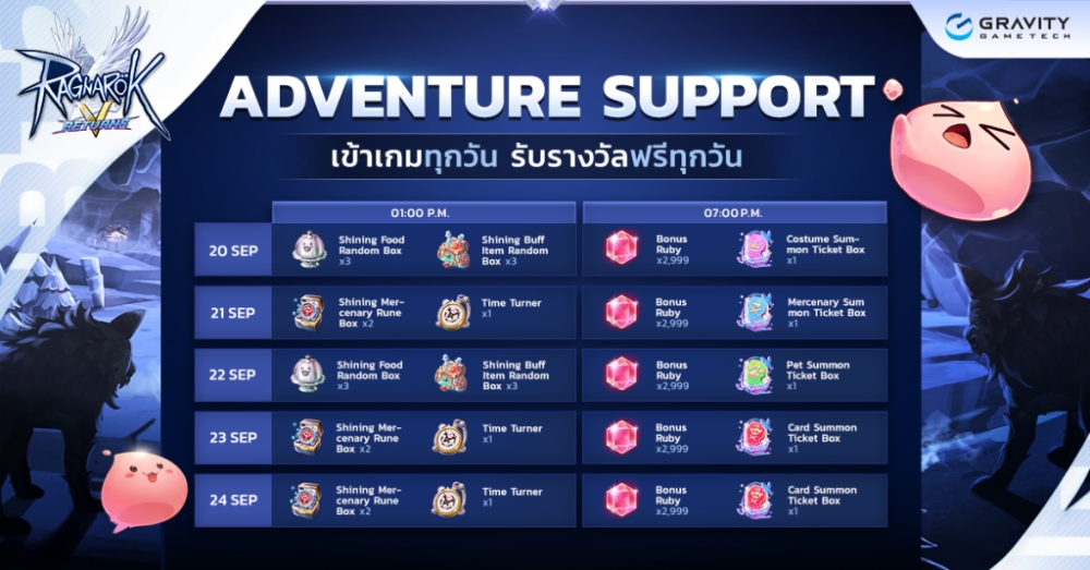 ร่วมเป็นส่วนหนึ่งในการสร้างตำนาน Ragnarok V: Returns ไปด้วยกันใน RAG V HAS RETURNED!