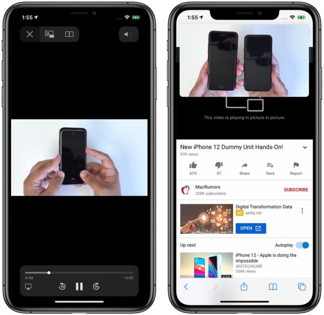 YouTube เตรียมเพิ่มฟีเจอร์ PIP ให้กับผู้ใช้งาน iPhone และ iPad ทุกคนใช้งาน 2 YouTube เตรียมเพิ่มฟีเจอร์ PIP ให้กับผู้ใช้งาน iPhone และ iPad ทุกคนใช้งาน
