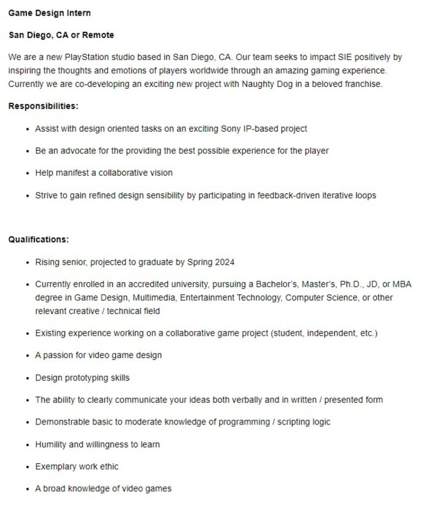 Naughty Dog จับมือสตูดิโอใหม่ของ Sony พัฒนาเกมจาก IP ชื่อดัง 2 Naughty Dog จับมือสตูดิโอใหม่ของ Sony พัฒนาเกมจาก IP ชื่อดัง
