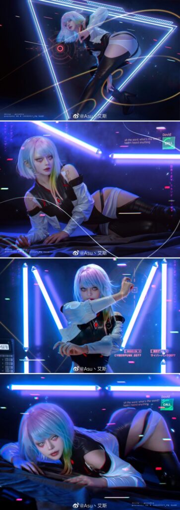 สาวแดนมังกรแปลงโฉมเป็น Lucy จาก Cyberpunk: Edgerunners 2022 3 สาวแดนมังกรแปลงโฉมเป็น Lucy จาก Cyberpunk: Edgerunners 2022