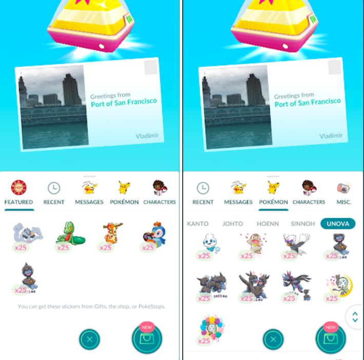 Pokémon GO เตรียมอัปเดตระบบสติ๊กเกอร์ให้ใช้งานได้ง่ายขึ้น 2 Pokémon GO เตรียมอัปเดตระบบสติ๊กเกอร์ให้ใช้งานได้ง่ายขึ้น