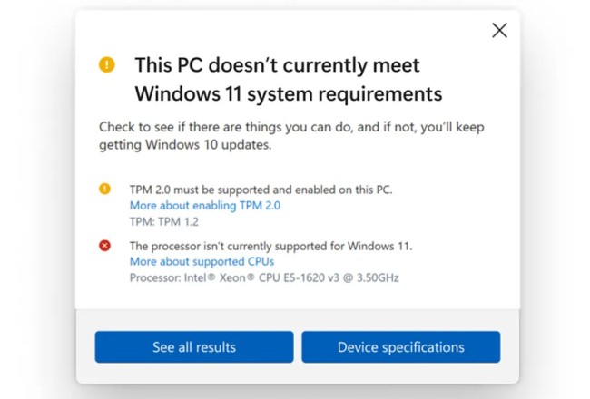 Microsoft ลดข้อจำกัดในการติดตั้ง Windows 11 2 Microsoft ลดข้อจำกัดในการติดตั้ง Windows 11